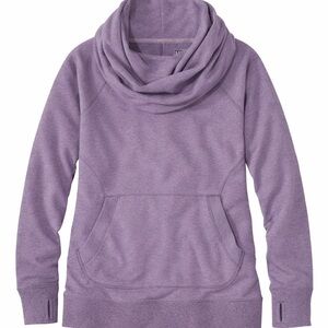 Women's Lavender Cowl Neck Pullover Sweatshirt